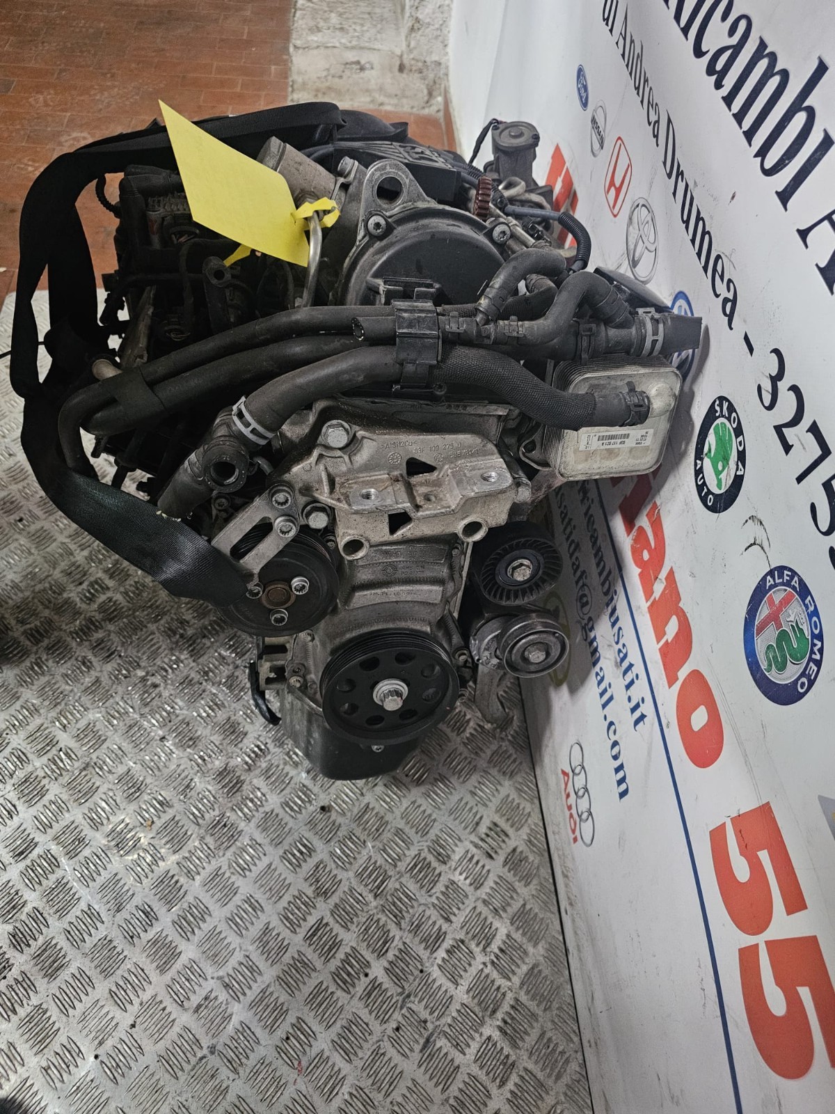 MOTORE VW GOLF/AUDI A1 /SCODA YETI 1.2 T.B 6 MARCE KM 128.000 COD CBZ 2009-2014 - immagine 3