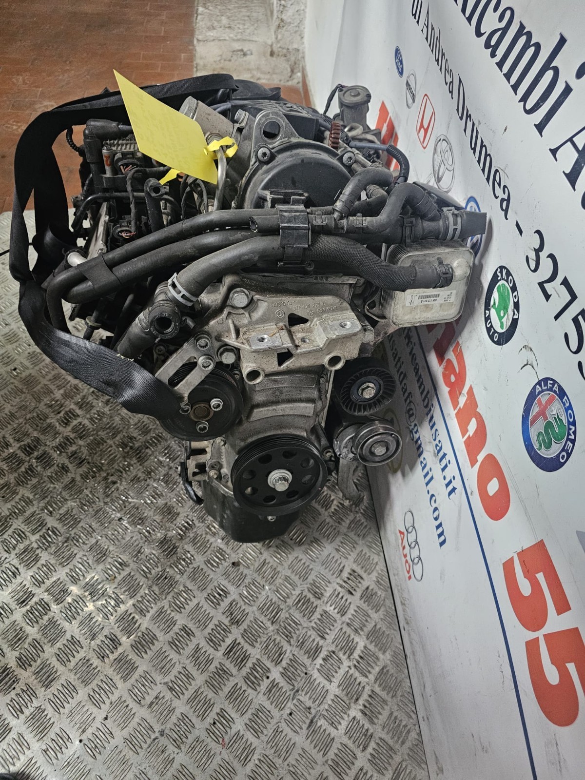 MOTORE VW GOLF/AUDI A1 /SCODA YETI 1.2 T.B 6 MARCE KM 128.000 COD CBZ 2009-2014 - immagine 4