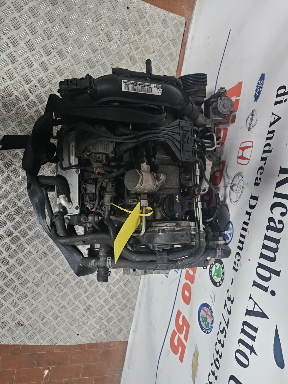 MOTORE VW GOLF/AUDI A1 /SCODA YETI 1.2 T.B 6 MARCE KM 128.000 COD CBZ 2009-2014 - immagine 11