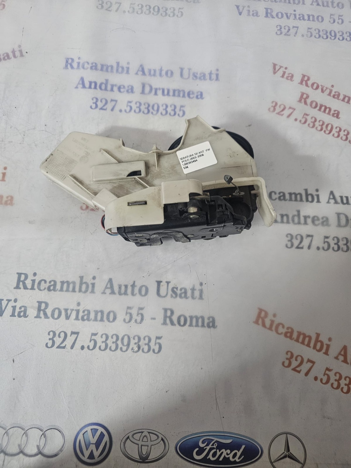 SERATURA ANT SX VW POLO 203-2008 COD 1J0839349A - immagine 5