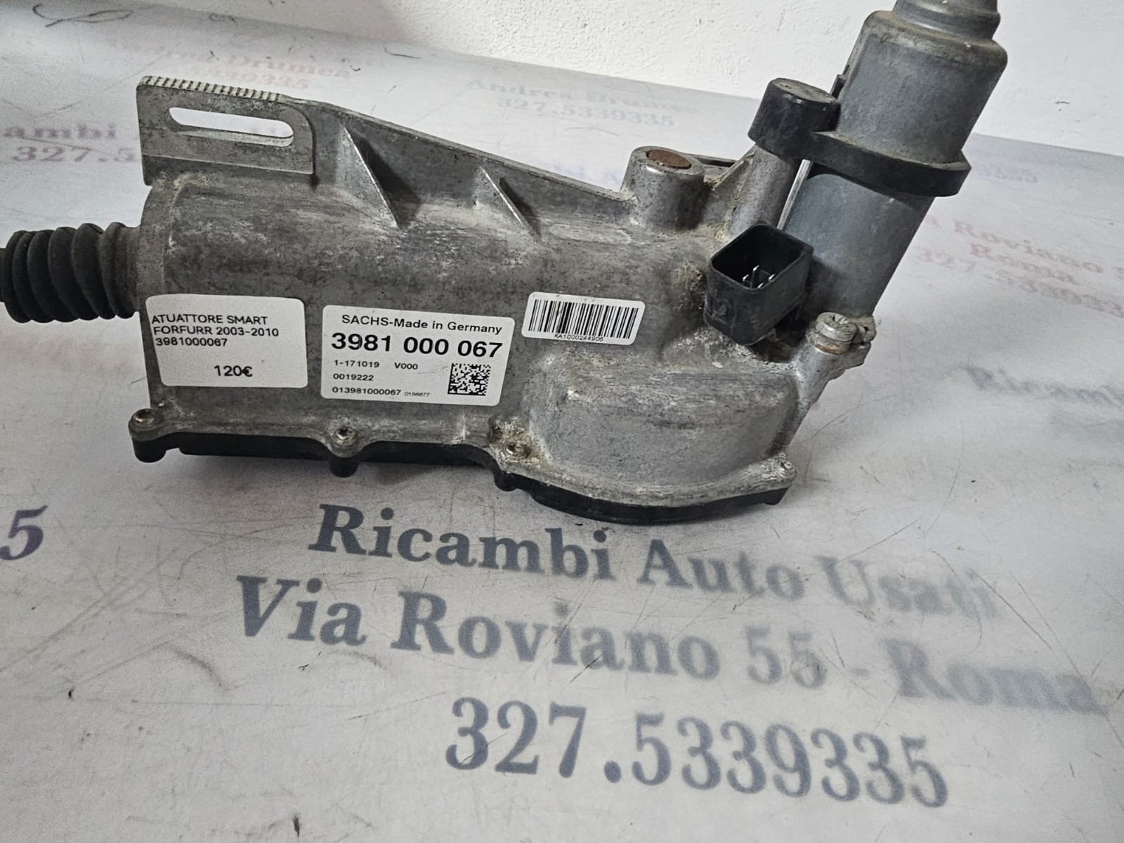 ATTUATORE SMART FORFOUR 2003-2010 SACHS 3981000067 - immagine 5