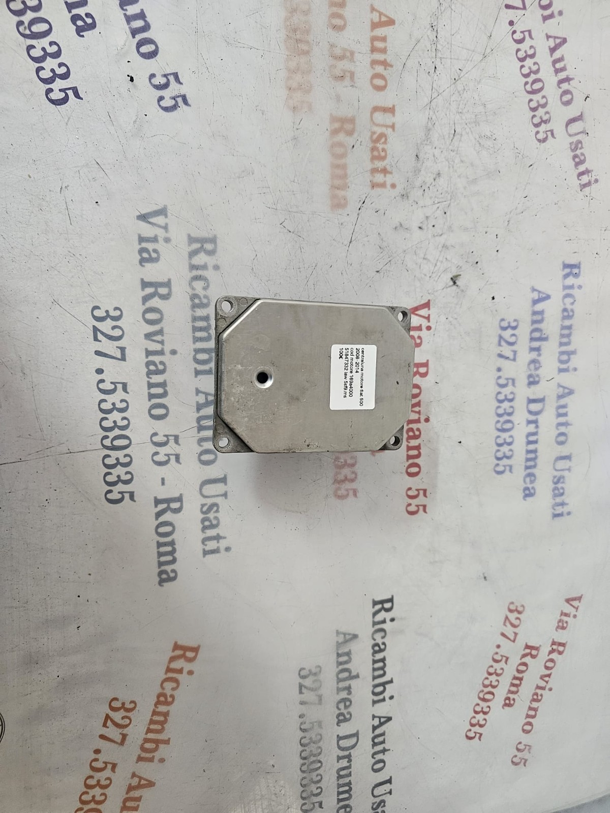 51847332 CENTRALINA MOTORE FIAT 500 2008-2014 CODICE MOTORE 169A4000 IAW 5SF9.MS