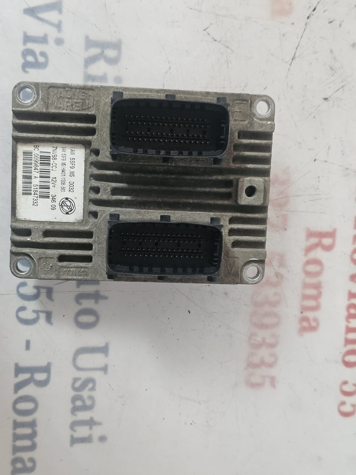 51847332 CENTRALINA MOTORE FIAT 500 2008-2014 CODICE MOTORE 169A4000 IAW 5SF9.MS - immagine 2