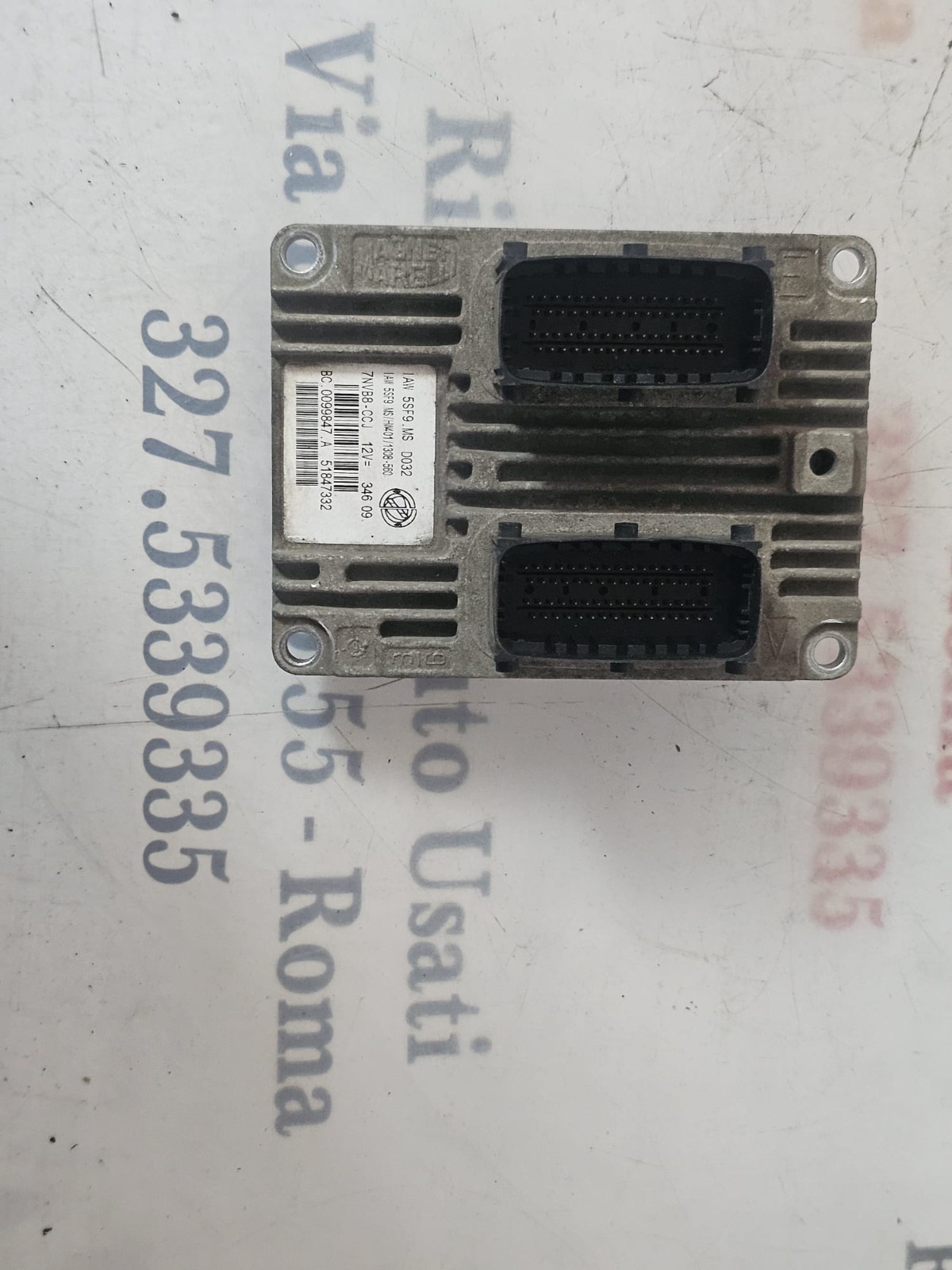 51847332 CENTRALINA MOTORE FIAT 500 2008-2014 CODICE MOTORE 169A4000 IAW 5SF9.MS - immagine 3