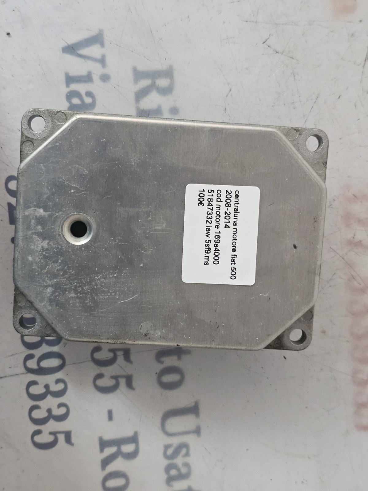 51847332 CENTRALINA MOTORE FIAT 500 2008-2014 CODICE MOTORE 169A4000 IAW 5SF9.MS - immagine 4