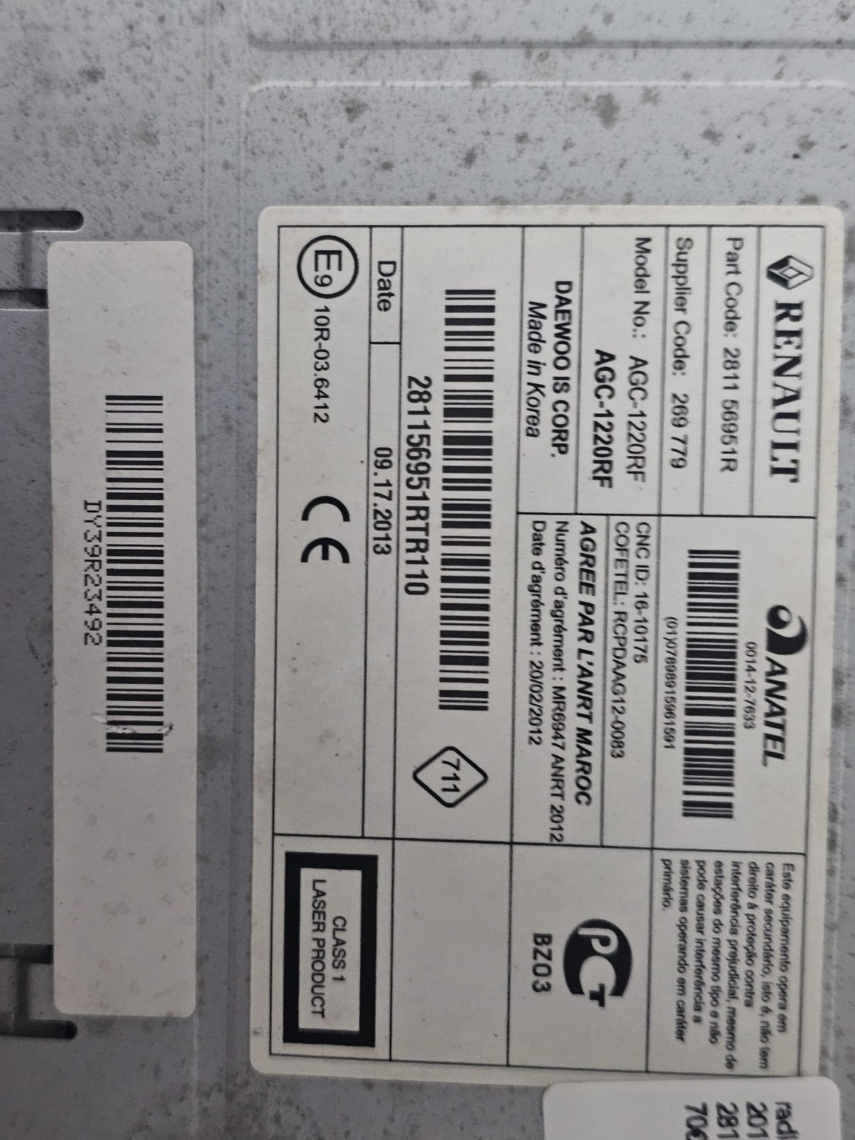 RADIO OPEL MOVANO 2011-2018 281156951R - immagine 5