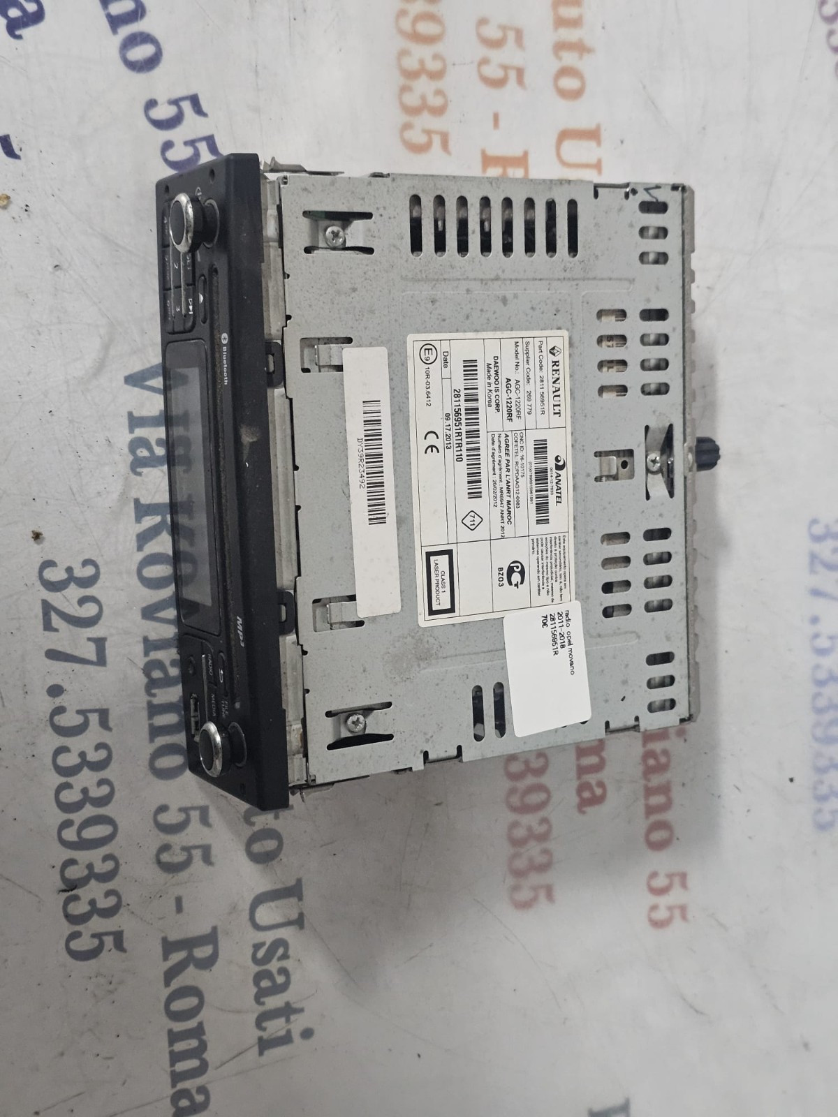 RADIO OPEL MOVANO 2011-2018 281156951R - immagine 6