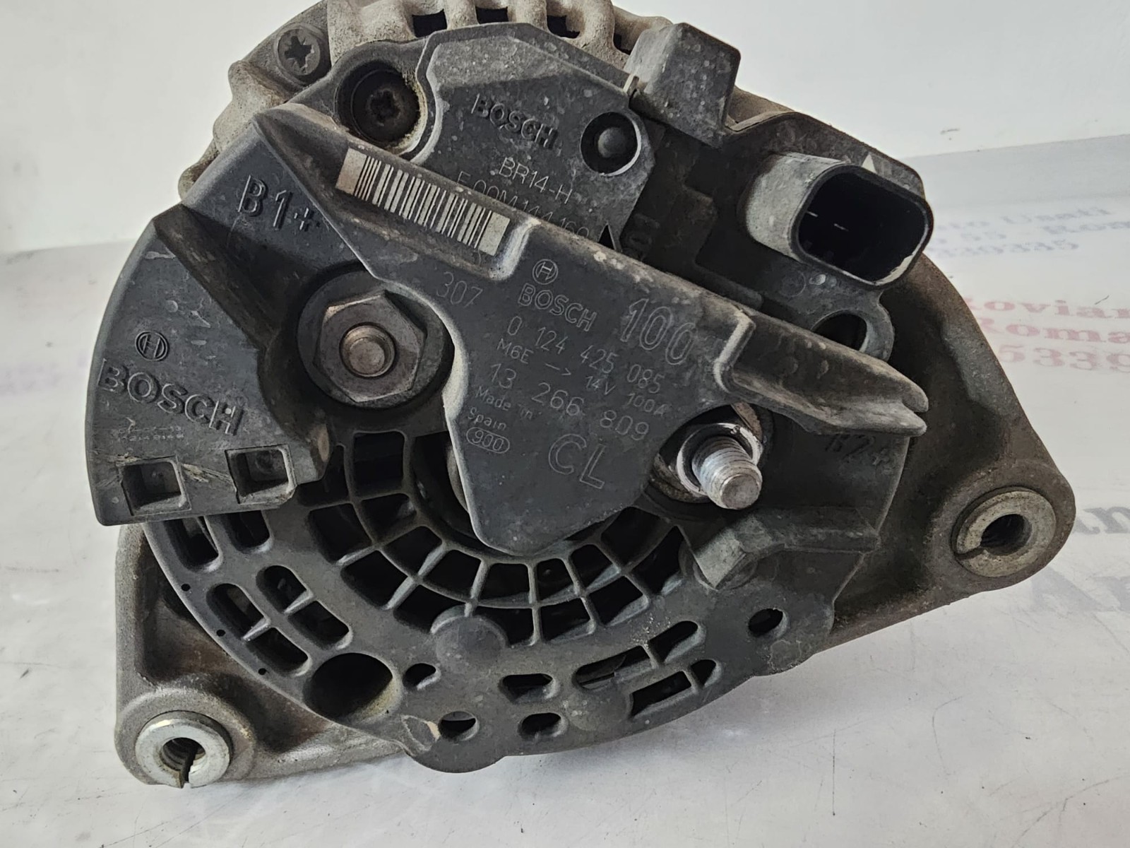 ALTERNATORE OPEL MERIVA B 2011-2018 1.4 TURBO DIESEL BOSCH 0124425085 - immagine 4