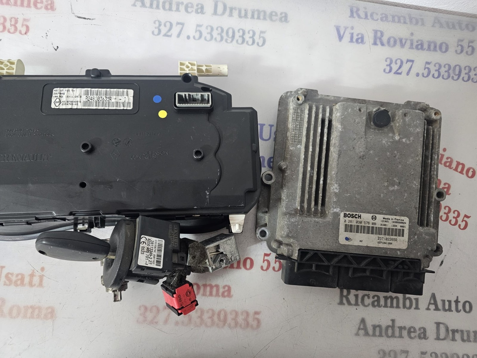 KIT ACCENSIONE OPEL MOVANO /RENAULT MASTER 2.3 D 6 M COD CENTRALINA 0281030576 - immagine 3