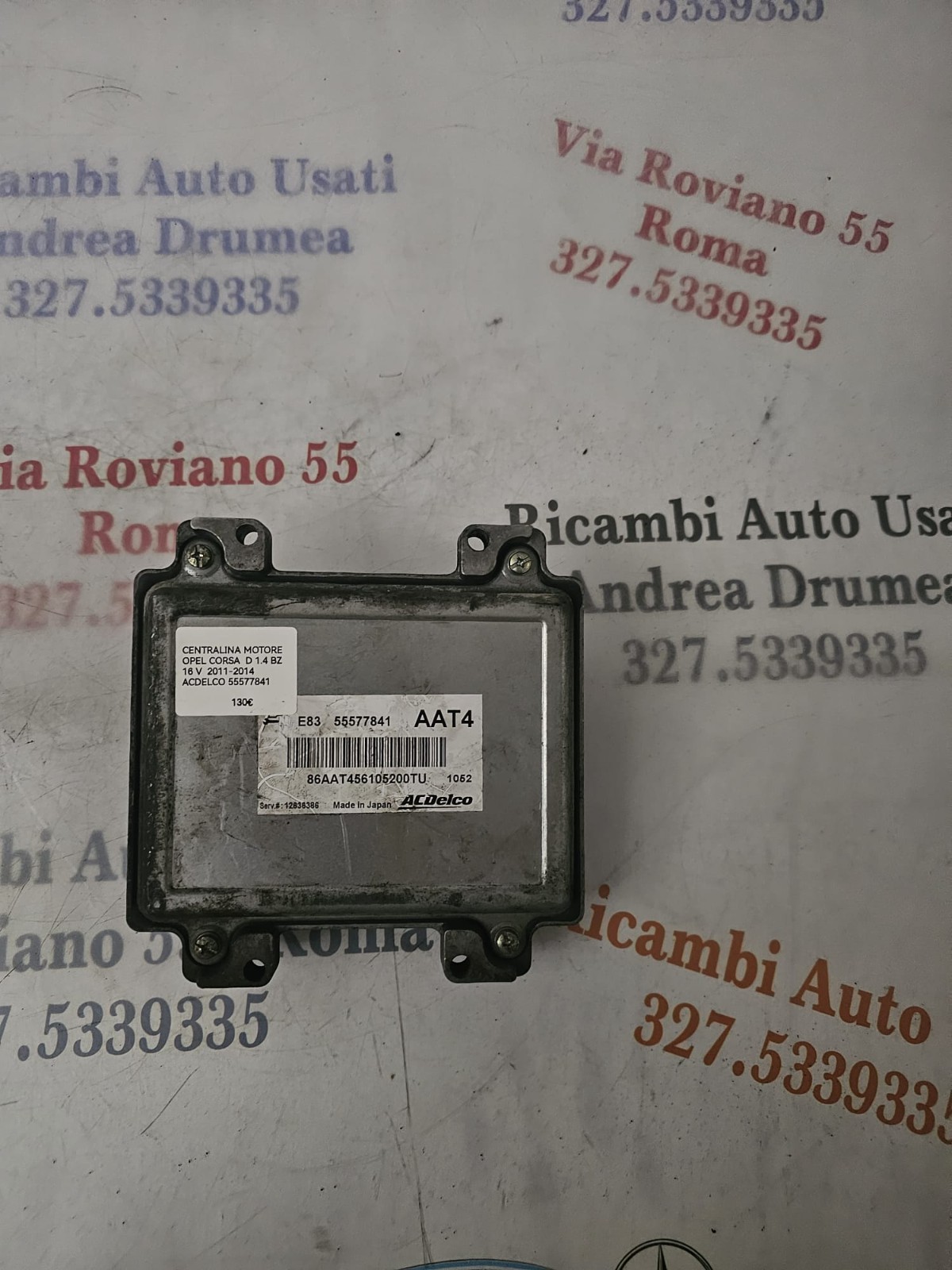 CENTRALINA MOTORE OPEL CORSA D 1.4 BZ 16V 2011-2014 COD 55577841 ACDELCO - immagine 4