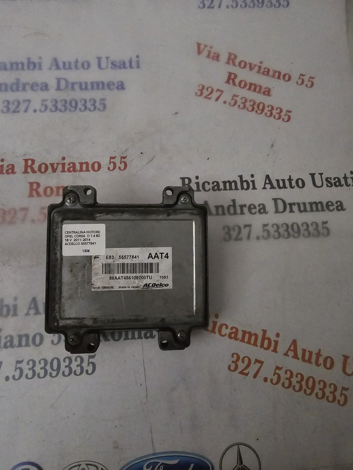 CENTRALINA MOTORE OPEL CORSA D 1.4 BZ 16V 2011-2014 COD 55577841 ACDELCO - immagine 5