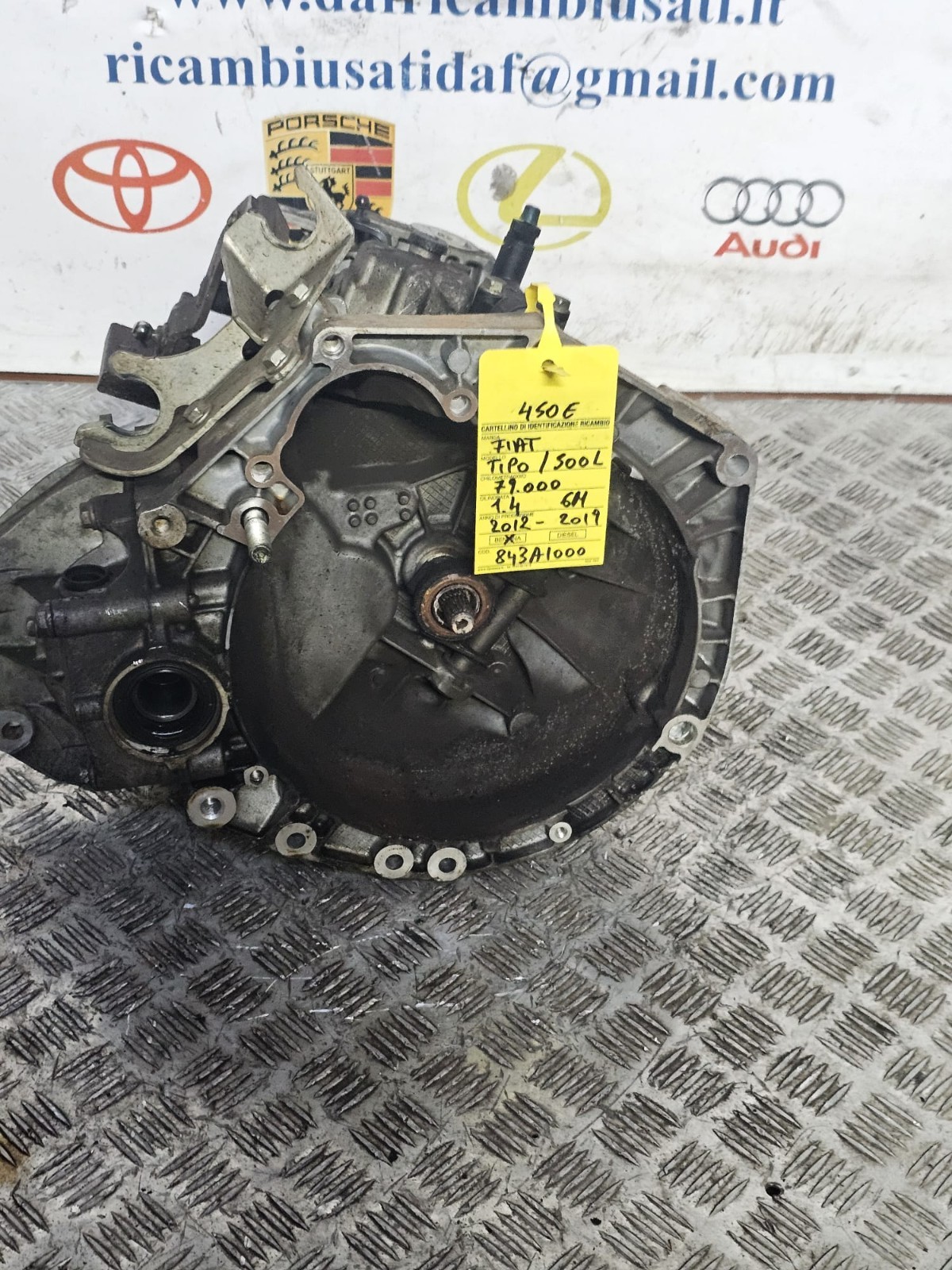 cambio fiat tipo /500 L km 79.000 1.4 bz 6 marce 2012-2019cod 843A1000 - immagine 5
