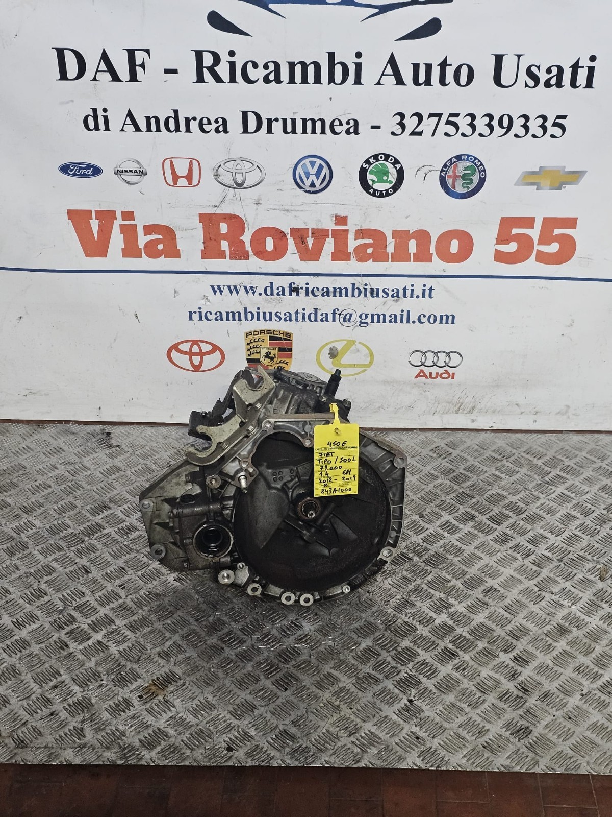 cambio fiat tipo /500 L km 79.000 1.4 bz 6 marce 2012-2019cod 843A1000 - immagine 6