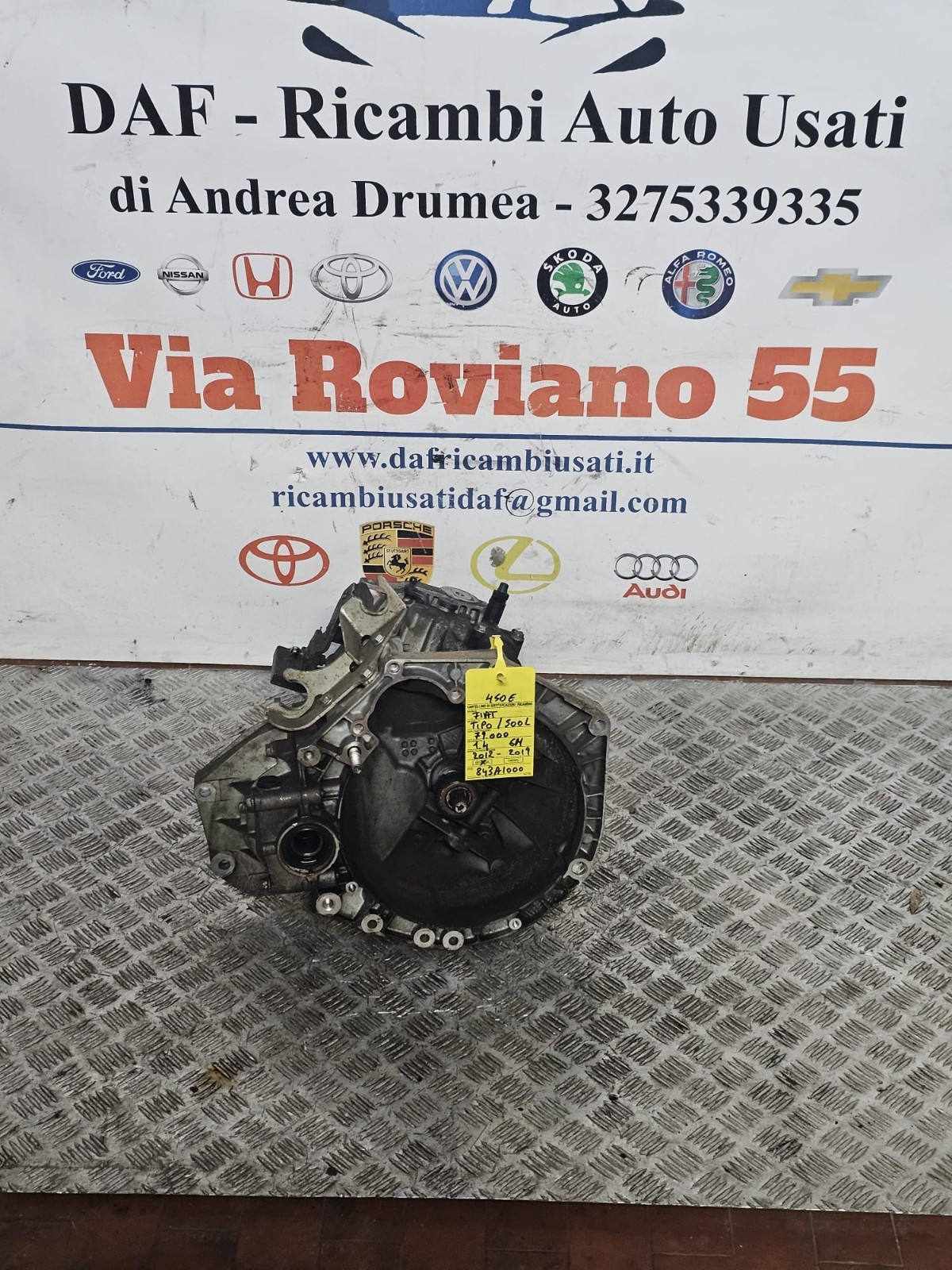 cambio fiat tipo /500 L km 79.000 1.4 bz 6 marce 2012-2019cod 843A1000 - immagine 7