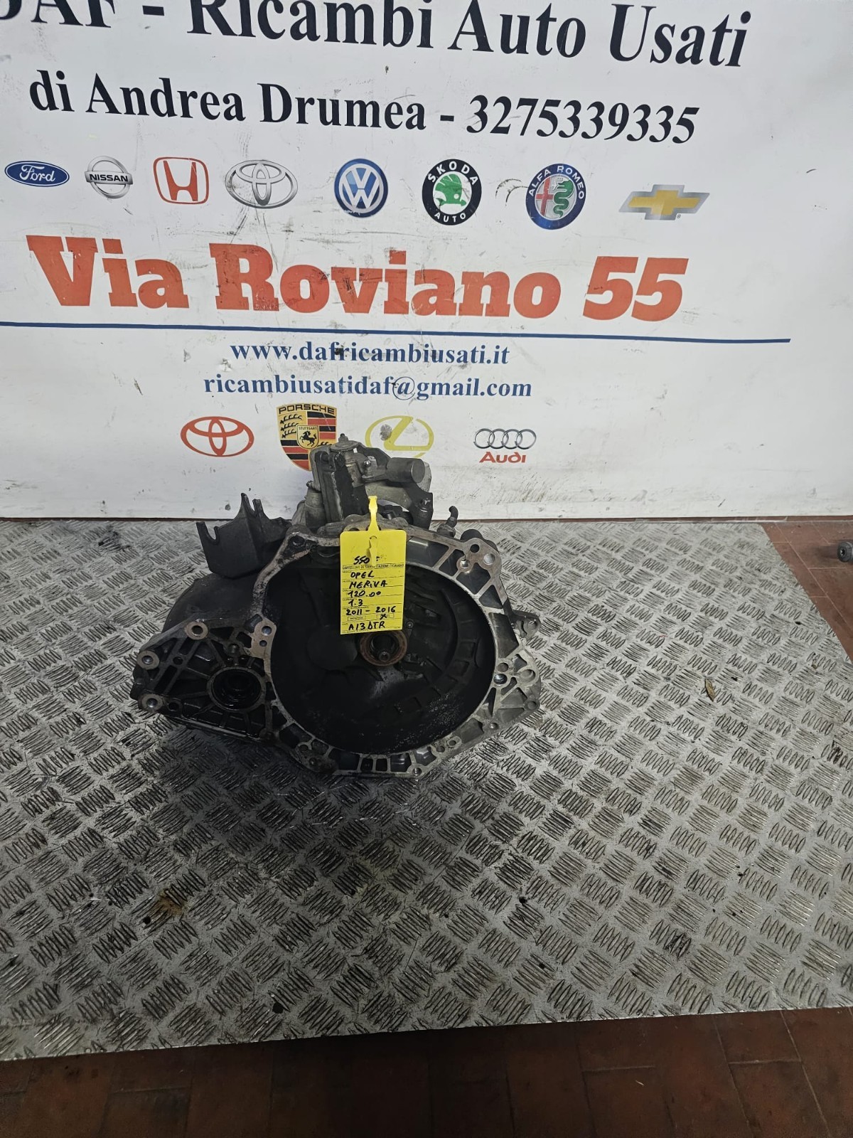 cambio opel meriva 1.3 diesel km 120.000 2011-2016 cod A13 DTR