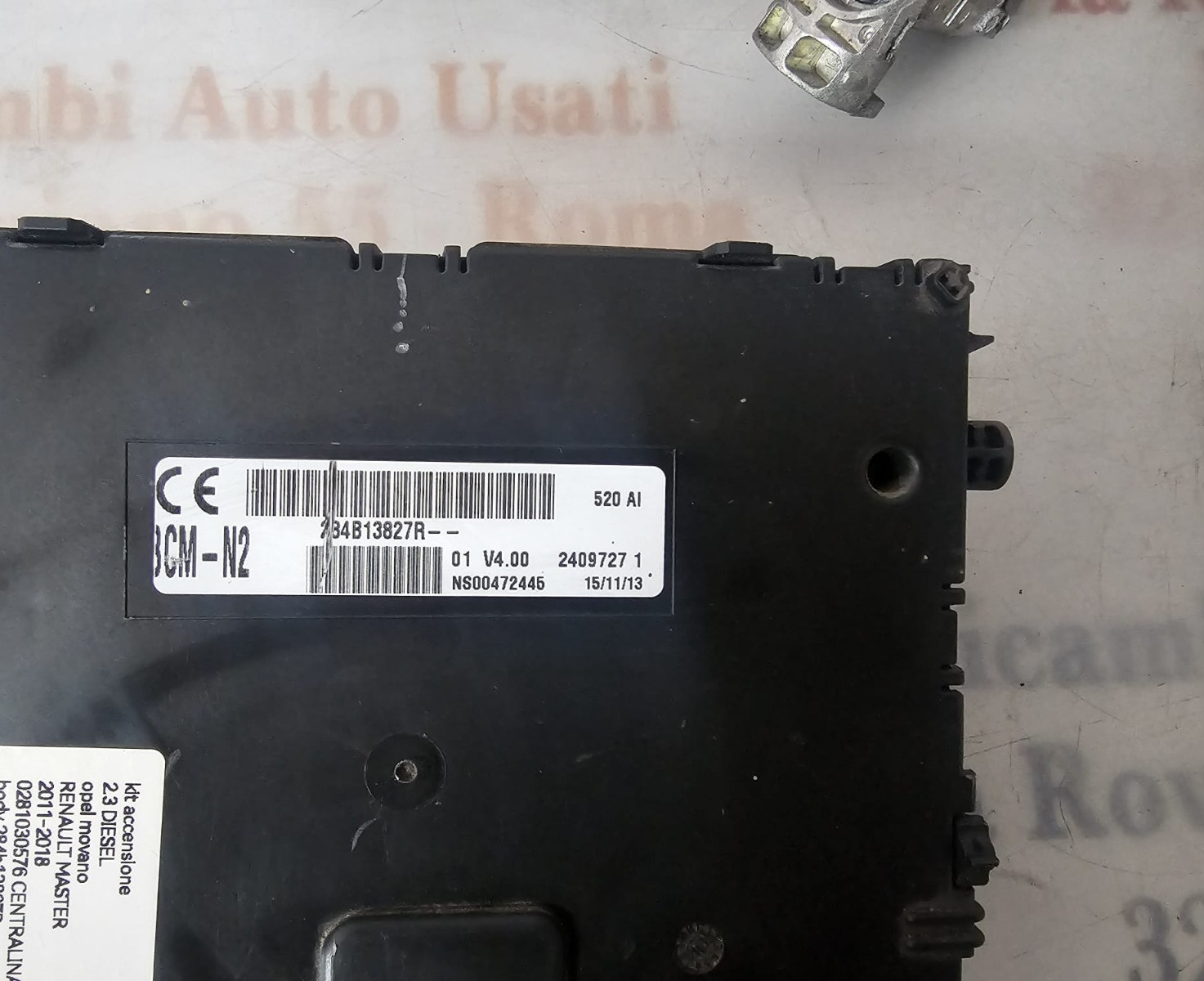 KIT ACCENSIONE OPEL MOVANO /RENAULT MASTER 2.3 D 6 M COD CENTRALINA 0281030576 - immagine 9