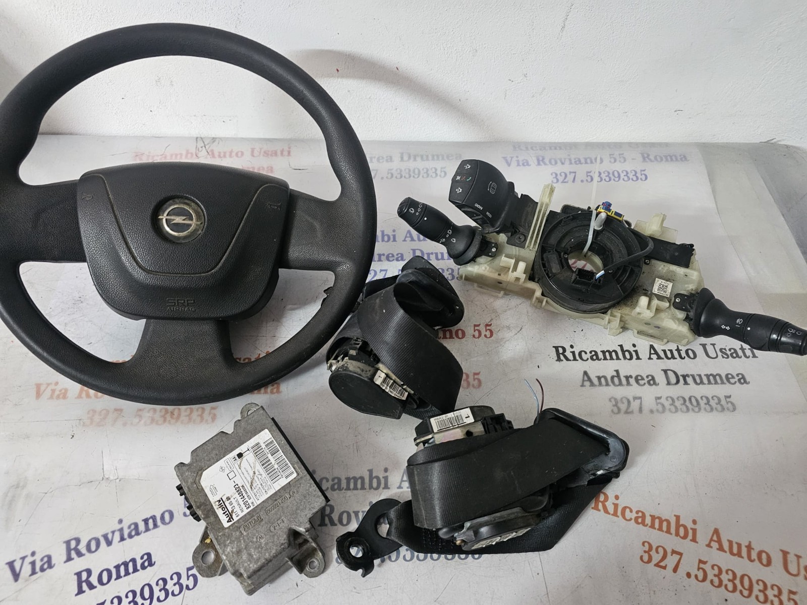 KIT AIRBAG OPEL MOVANO 2011-2018 COD CENTRALINA 8201448823 2.3 DIESEL 6 MARCE - immagine 2