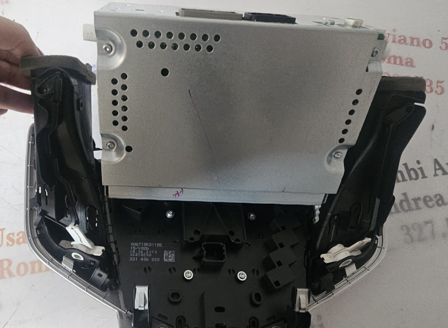 AUTO RADIO FORD FIESTA 2008-2011 COD 8A6T-18C815-BR FRONTALLINO COD BA6T18K811BE - immagine 2