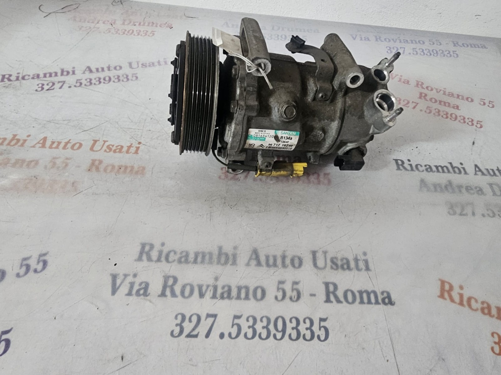 COMPRESSORE CITROEN C3 PICASSO/ PEUGEOT 1.6 D 2007-2015 / COD 9671216280 - immagine 8