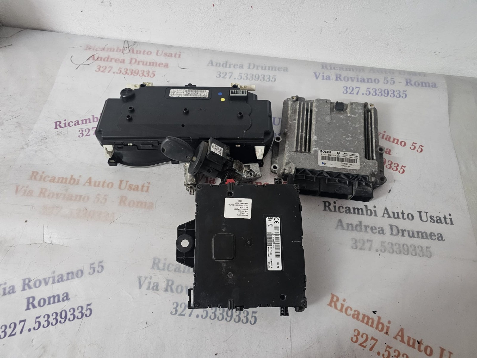 KIT ACCENSIONE OPEL MOVANO /RENAULT MASTER 2.3 D 6 M COD CENTRALINA 0281030576