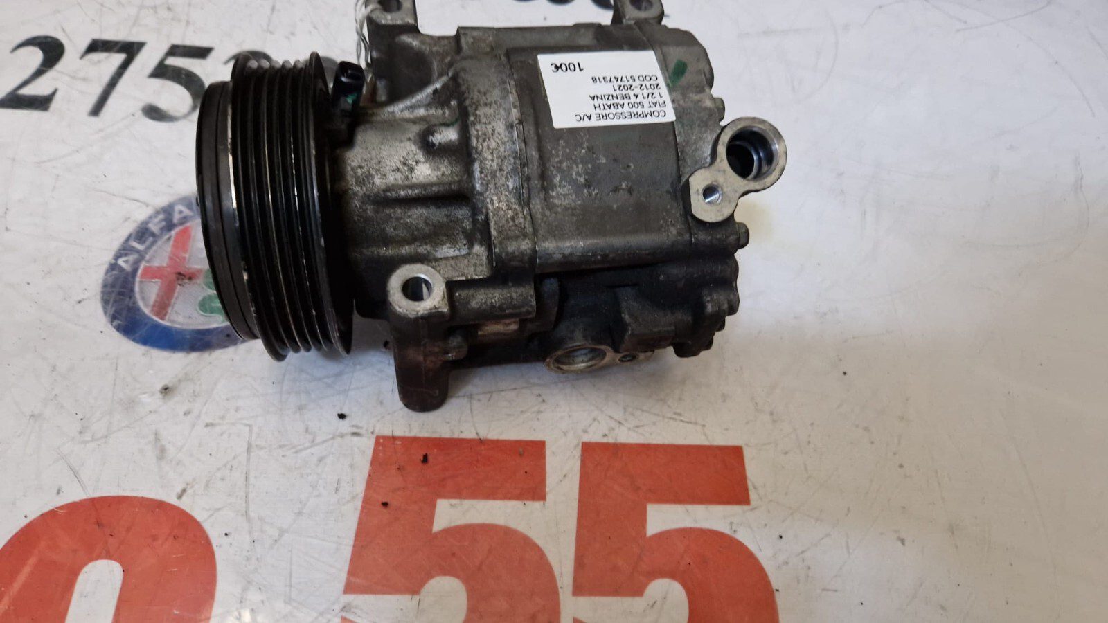 COMPRESSORE CLIMA FIAT 500 ABATH / PANDA 1.2/1.4 BENZINA 2012-2021 COD 51747318 - immagine 4