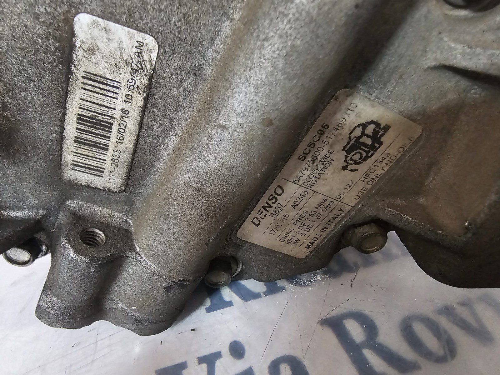 COMPRESSORE LANCIA YPSILON 1.3 M.JET 2012-2016 DENSO 5A7975600 COD 517469310 - immagine 4