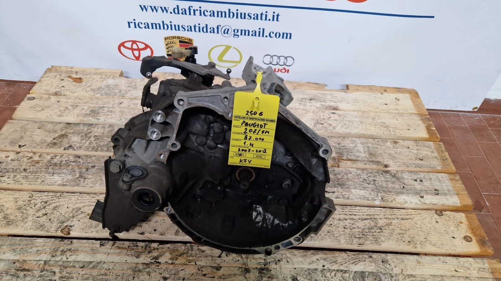 Cambio Peugeot 207 1.4 benzina 5 marce km 87.000 codice motore KFV 2007-2012