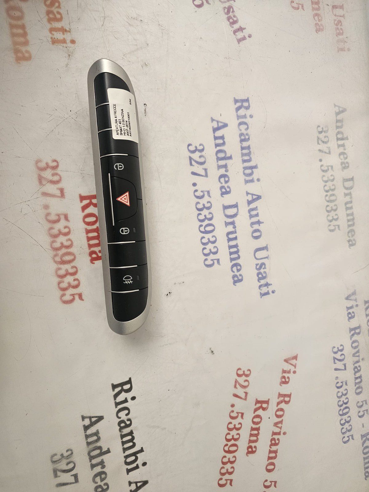 APERTURA 4 FRECCE SMART 451 MHD 1.0 BENZINA 2007-2014 A4518209310001