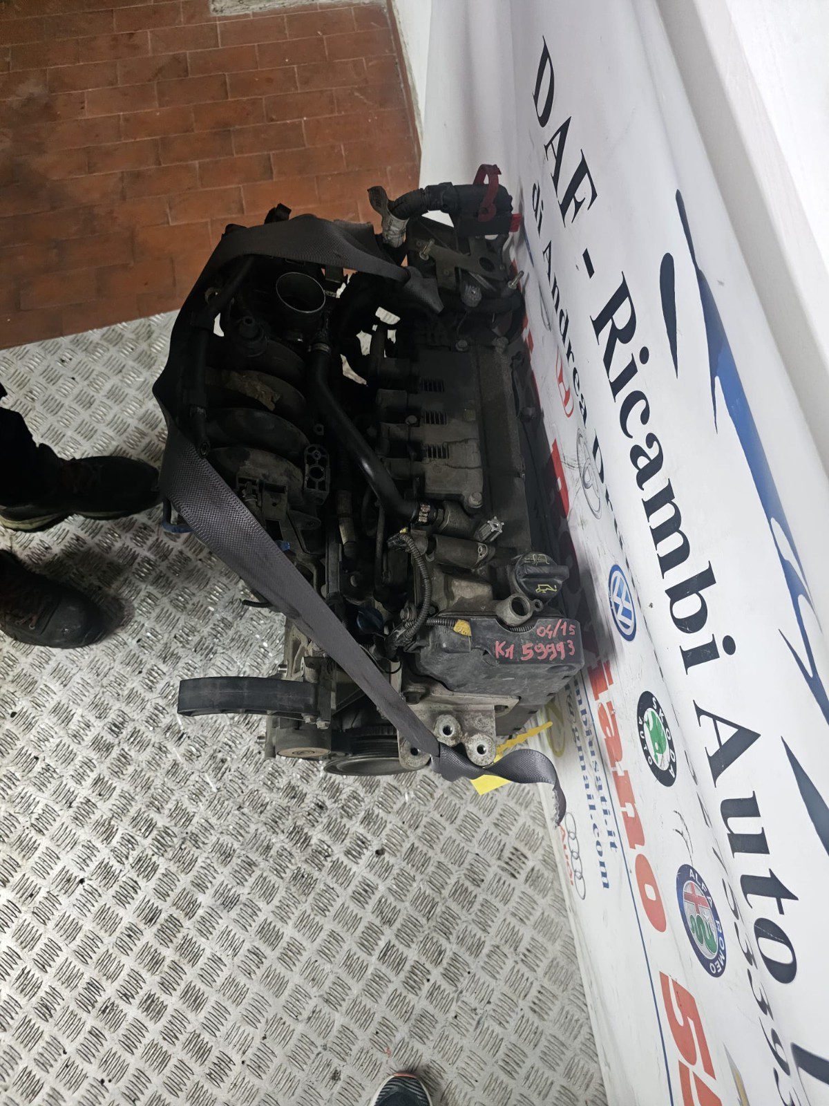 MOTORE FIAT GRANDE PUNTO 1.4 BENZINA KM 81.000 2008-2015 SIGLA 350A1000 - immagine 2