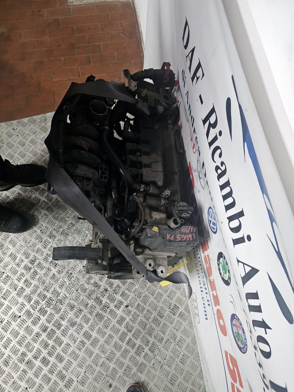 MOTORE FIAT GRANDE PUNTO 1.4 BENZINA KM 81.000 2008-2015 SIGLA 350A1000 - immagine 8