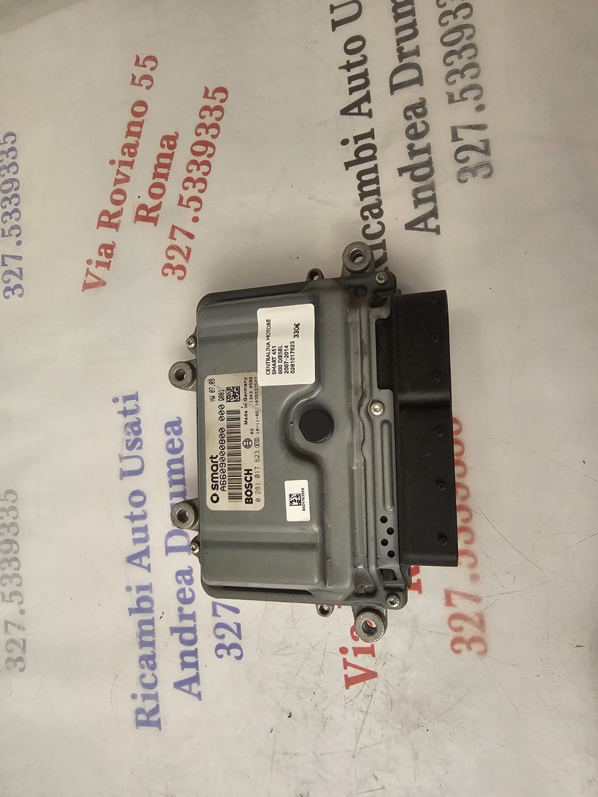 CENTRALINA MOTORE SMART 451 800 DIESEL 2007-2014 BOSCH 0281017623 A6609000800 000