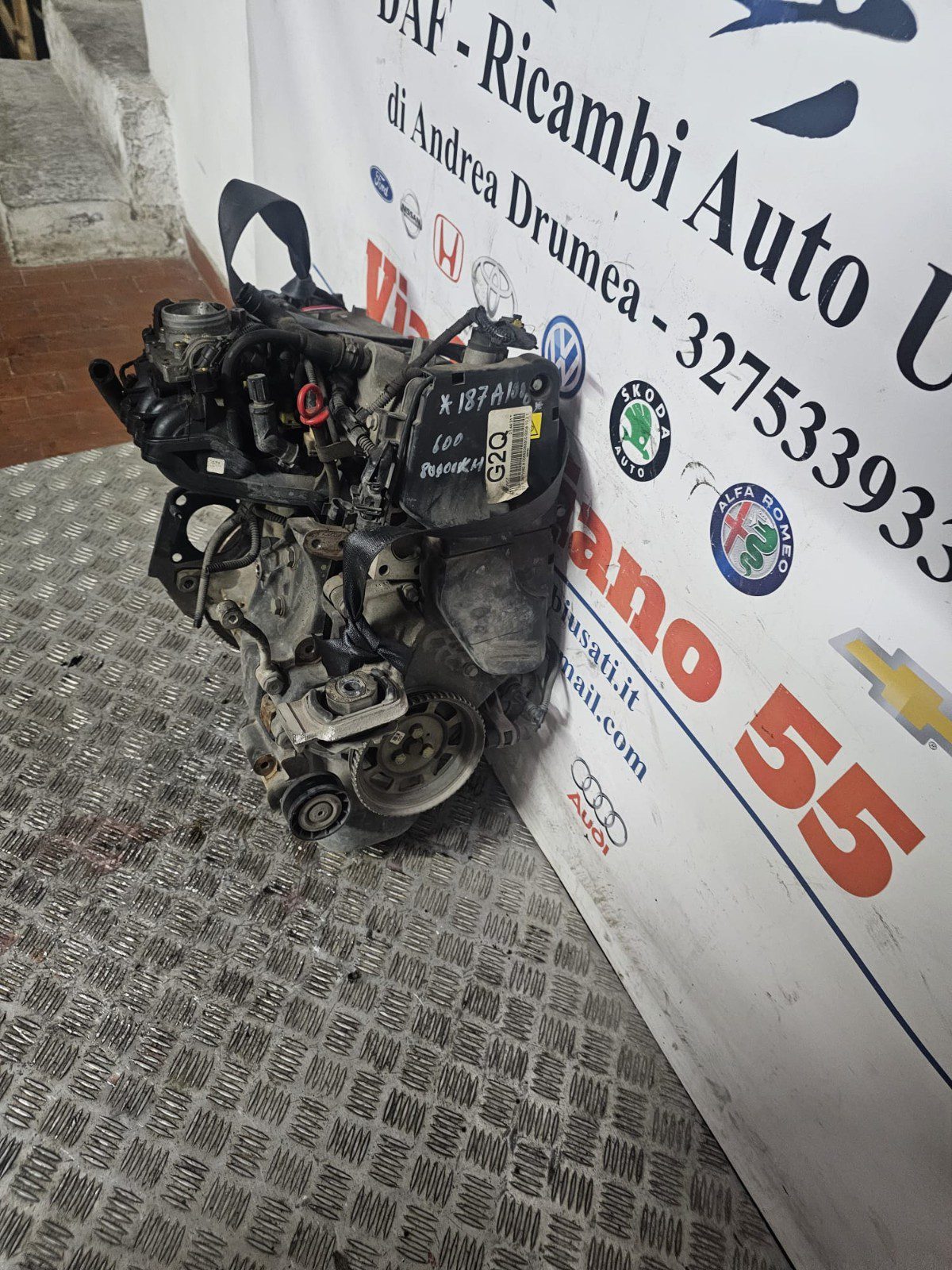 MOTORE FIAT 600 1.1 BENZINA KM 87.000 2004-2014 COD 187A1000 - immagine 4