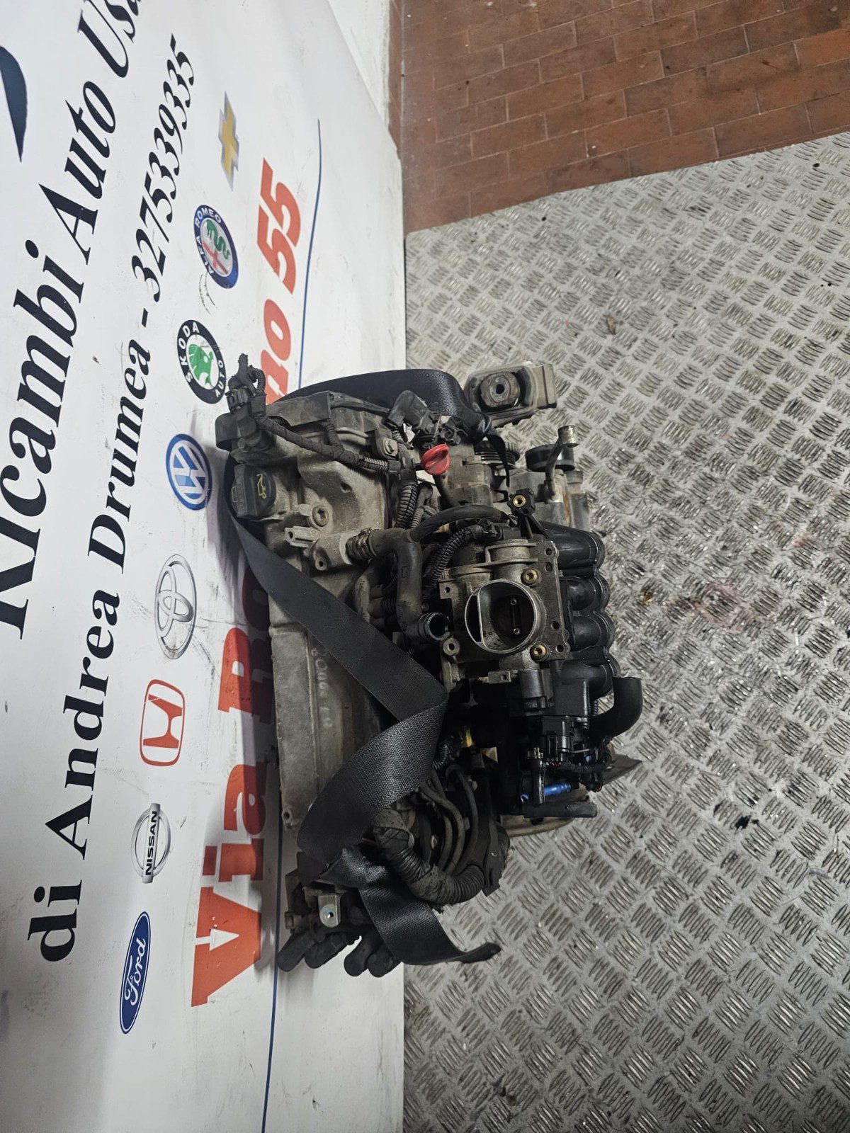 MOTORE FIAT 600 1.1 BENZINA KM 87.000 2004-2014 COD 187A1000 - immagine 5