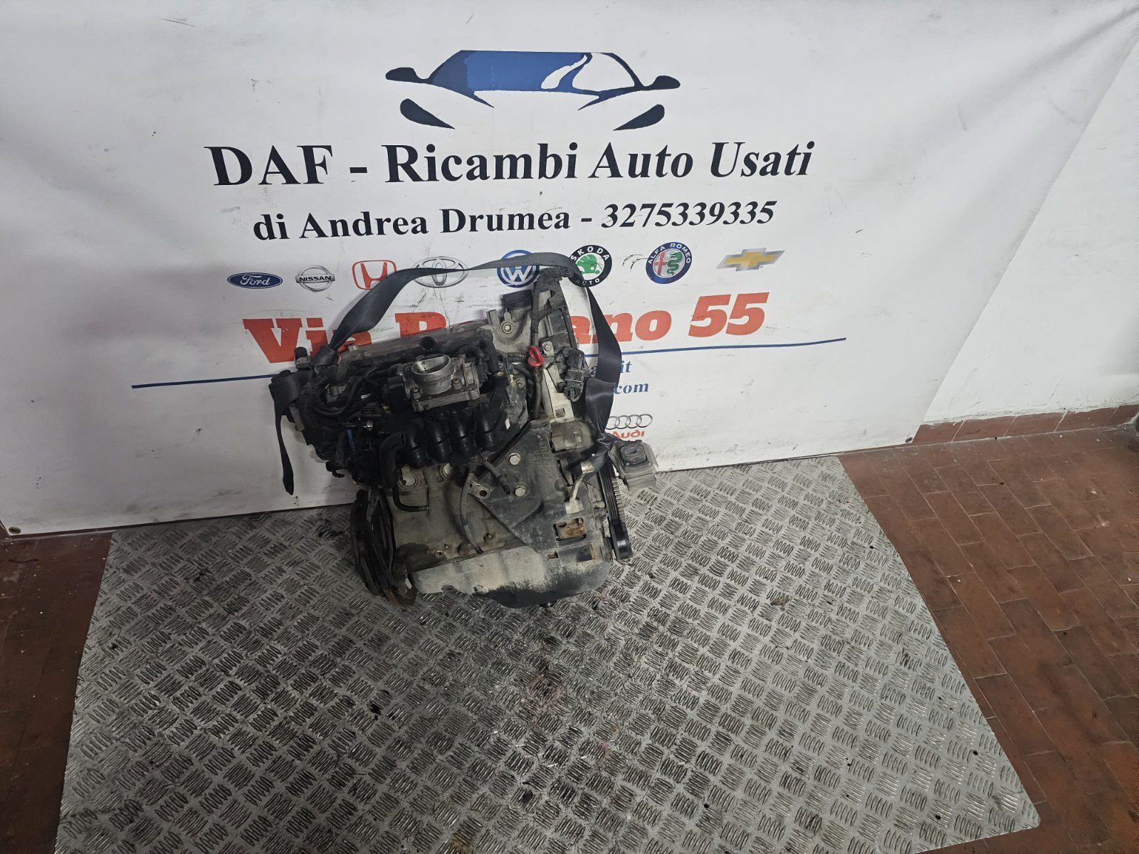 MOTORE FIAT 600 1.1 BENZINA KM 87.000 2004-2014 COD 187A1000 - immagine 7