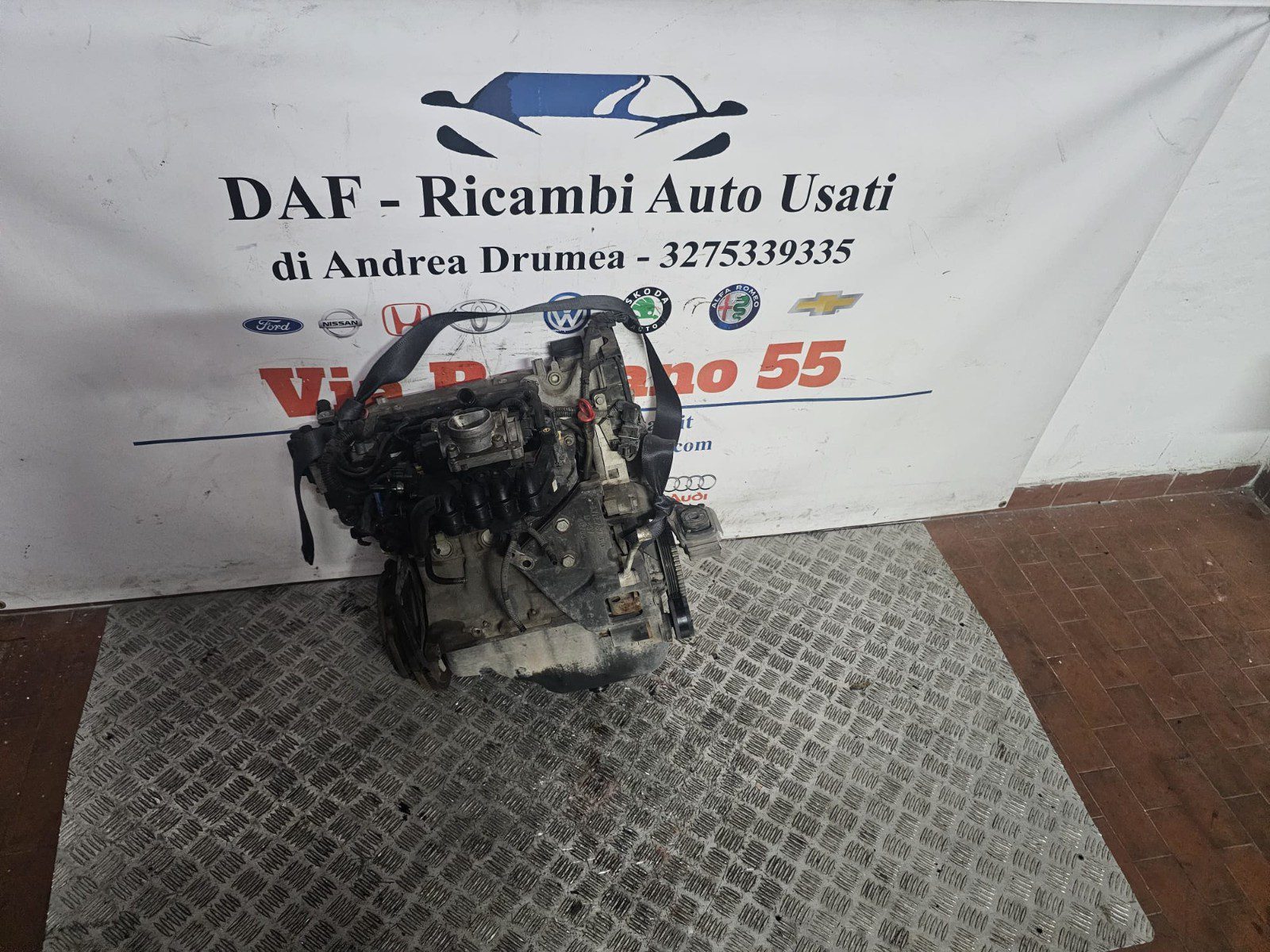 MOTORE FIAT 600 1.1 BENZINA KM 87.000 2004-2014 COD 187A1000 - immagine 8