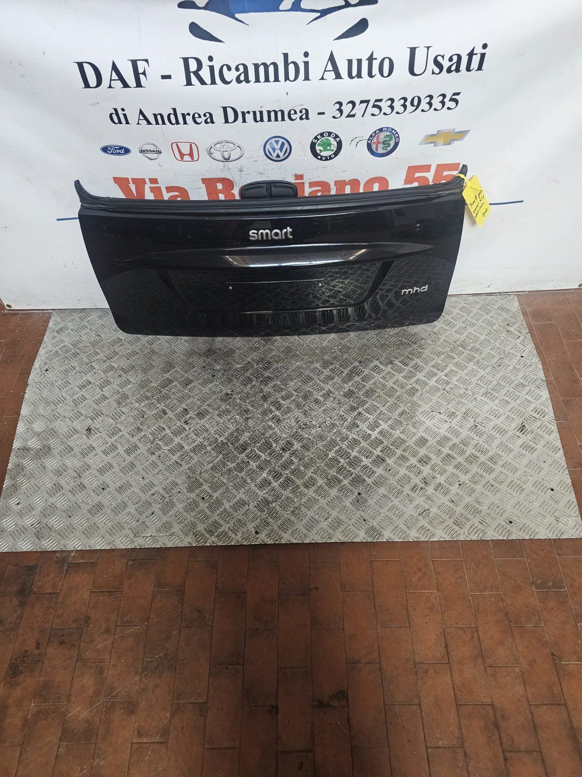 COFANO BAULE POSTERIORE SMART FORTWO W451 2007-2014 - immagine 3