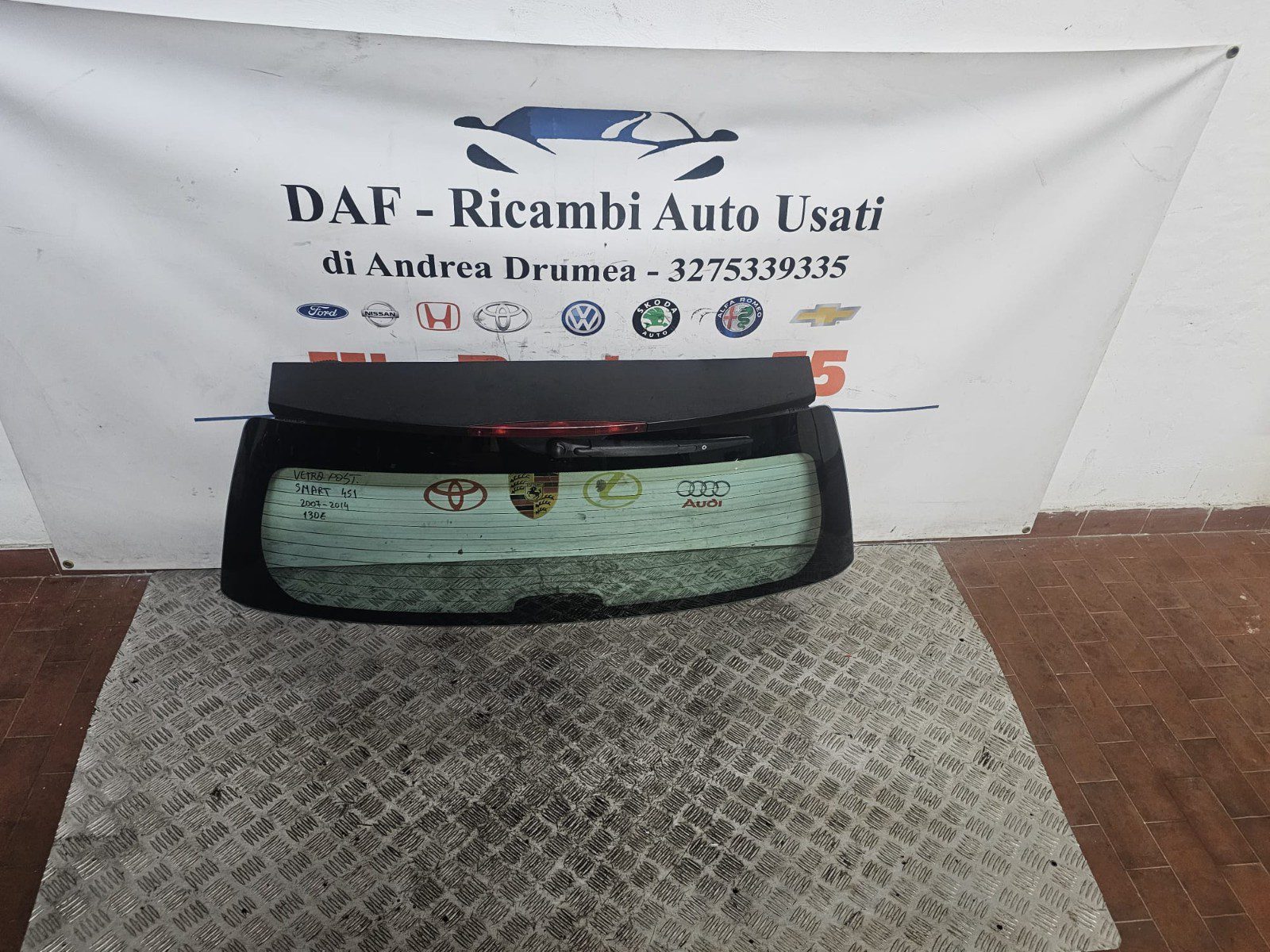 VETRO POSTERIORE SMART FORTWO W451 2007-2014 - immagine 2