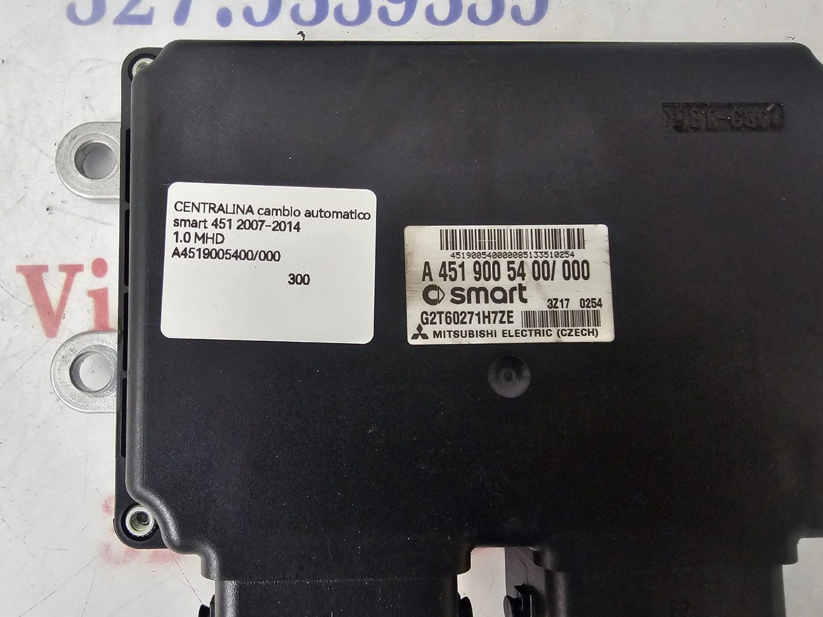 CENTRALINA CAMBIO AUTOMATICO SMART 451 2007-2014 1.0 MHD A4519005400/000 - immagine 3