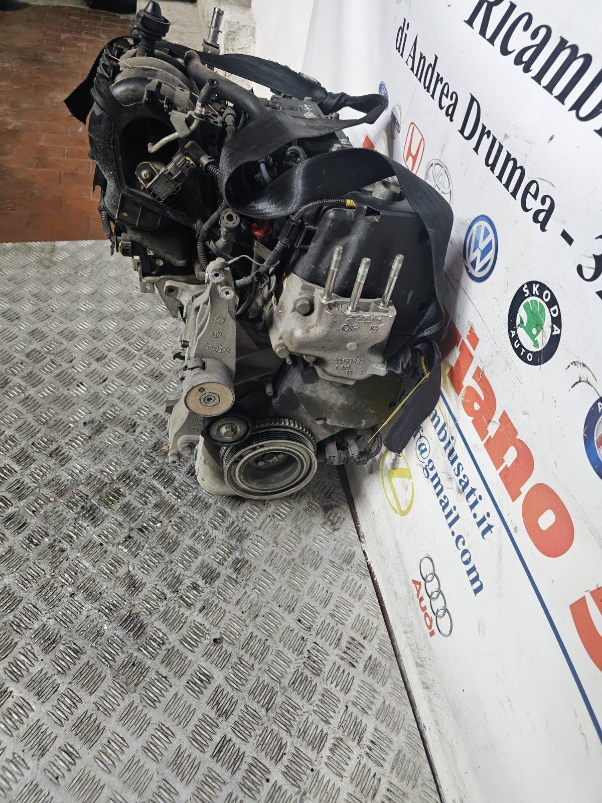 MOTORE FIAT PANDA LANCIA YPSILON KM 102.000 1.2 BENZINA 2010-2020 SIGLA 169A4000 - immagine 4