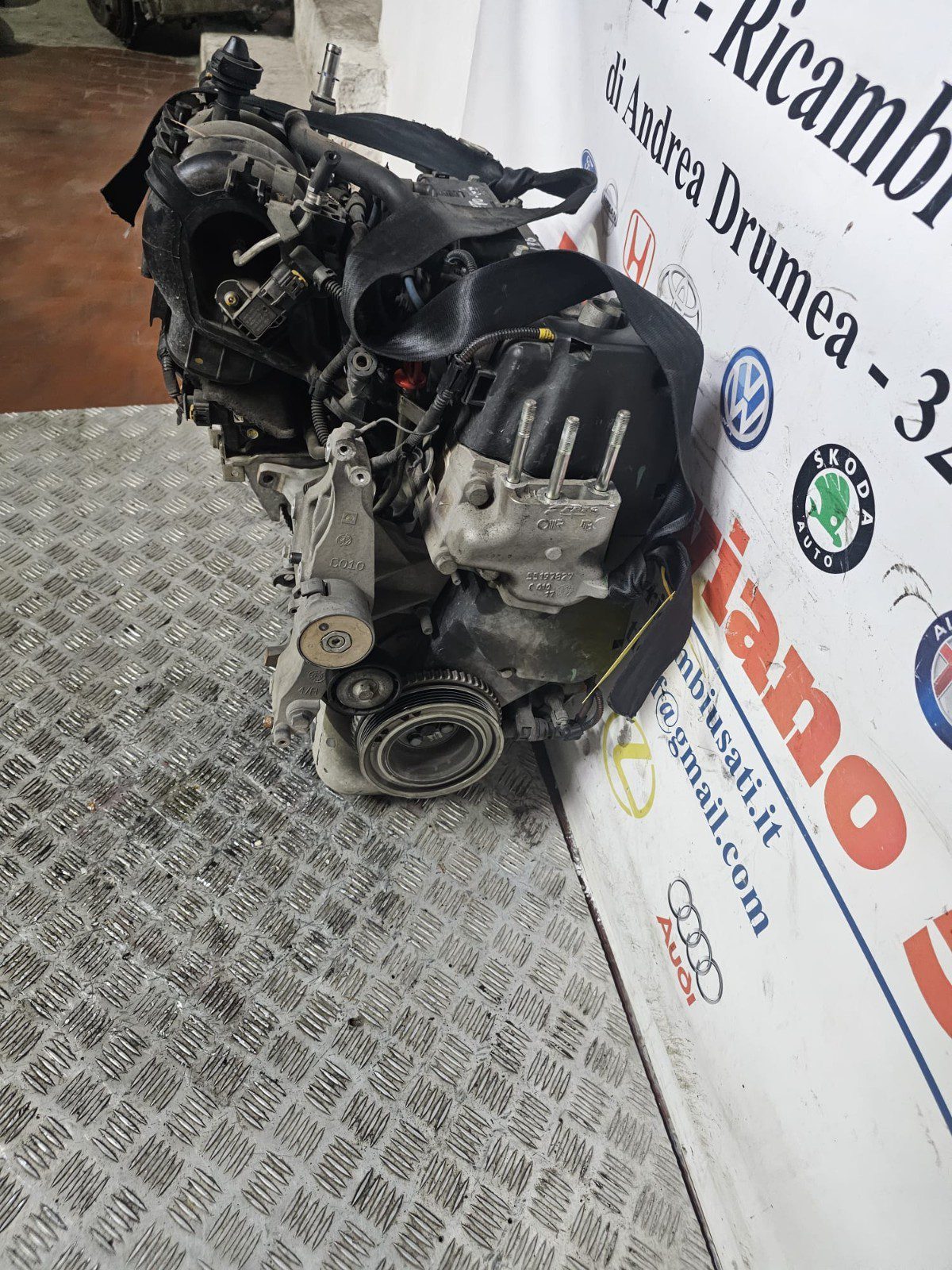 MOTORE FIAT PANDA LANCIA YPSILON KM 102.000 1.2 BENZINA 2010-2020 SIGLA 169A4000 - immagine 5