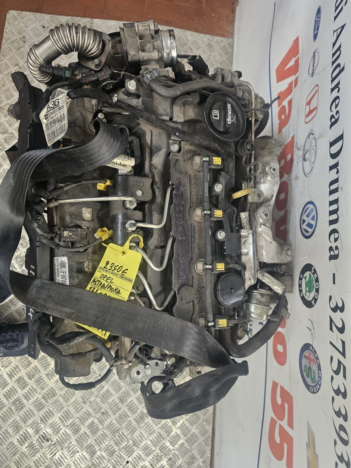 MOTORE OPEL ASTRA /OPEL MOKKA KM 121.000 1.6 DIESEL 2015-2019 B16DTL/LVM - immagine 8