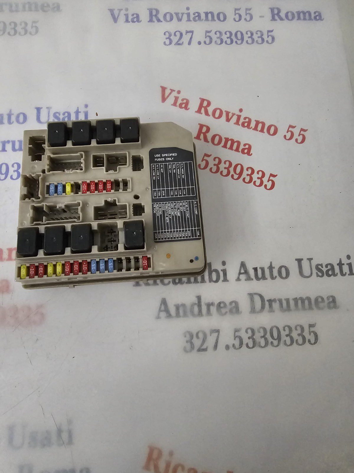 centralina porta fusibili nissan note 1 2004 -2008 1.4 benzina cod 284b7ax61a - immagine 5