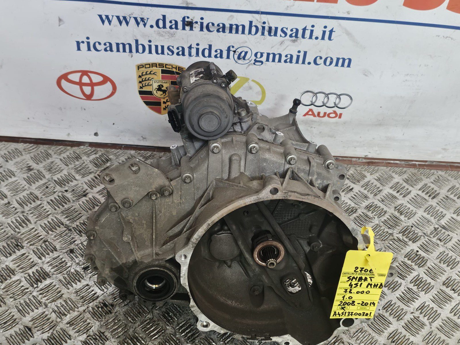 CAMBIO SMART 451 MHD KM 78.000 1.0 BENZINA 2008-2014 COD A4513700301