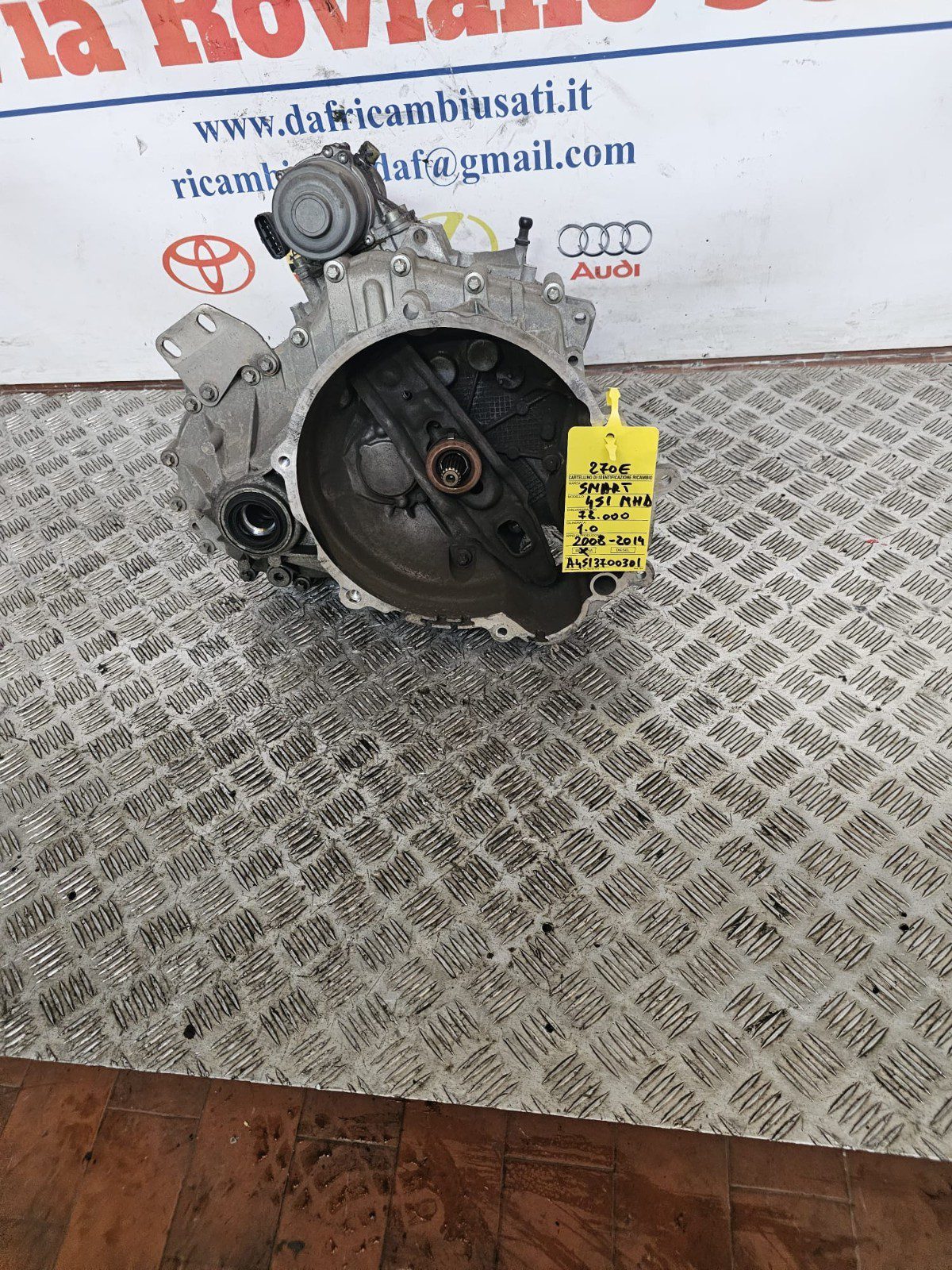 CAMBIO SMART 451 MHD KM 78.000 1.0 BENZINA 2008-2014 COD A4513700301 - immagine 6