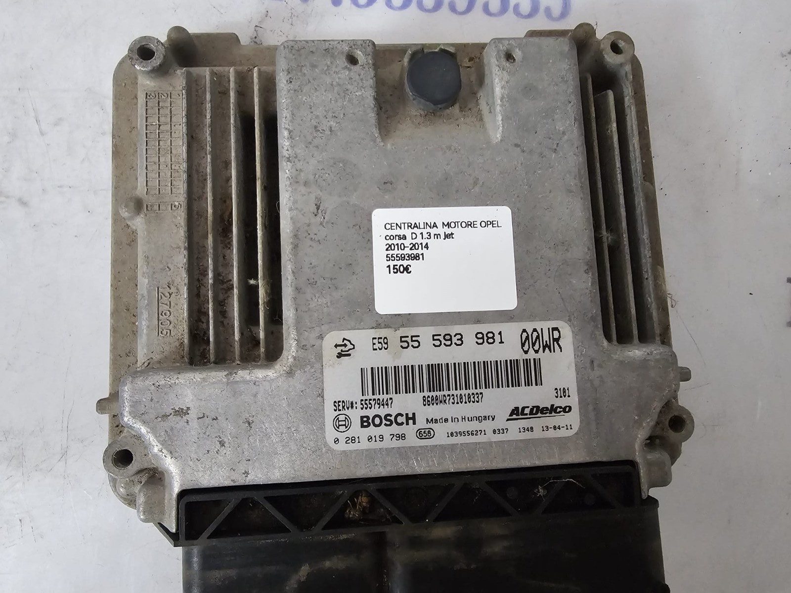 CENTRALINA MOTORE OPEL CORSA D 1.3 JET 55593981 BOSCH 0281019798 - immagine 4