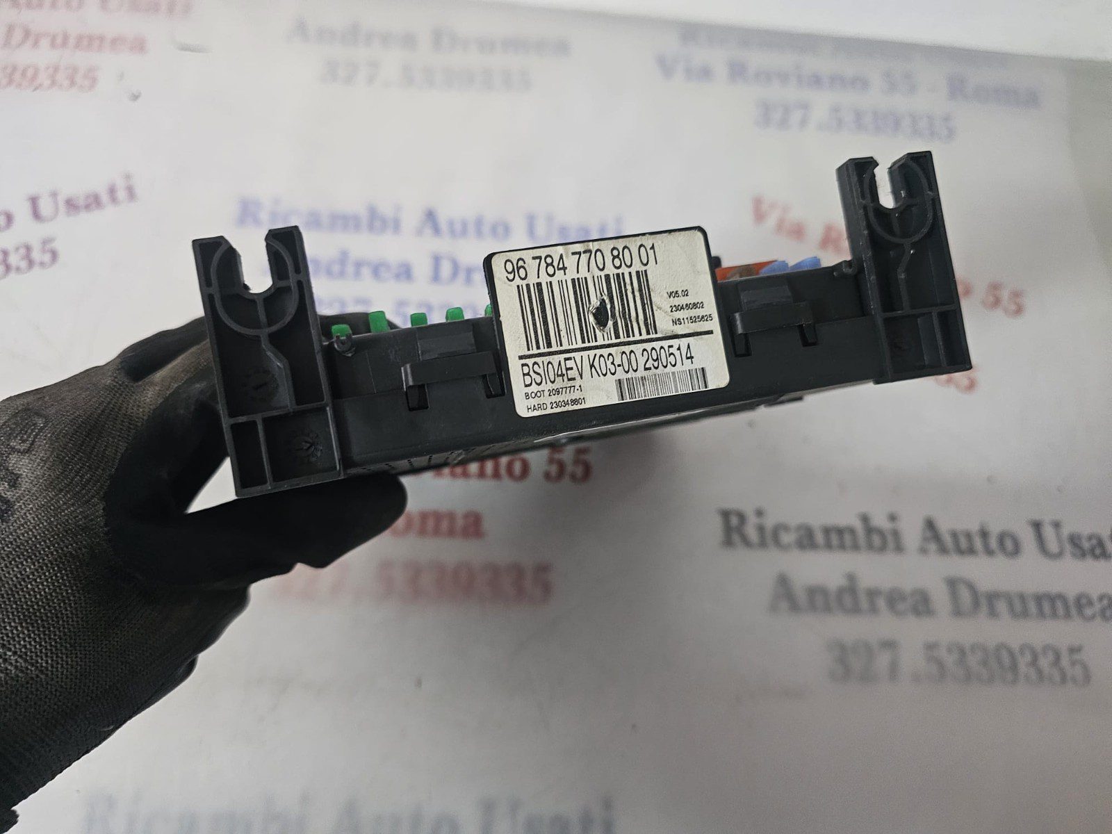 CENTRALINA BSI PEUGEOT PARTNER/BERLINGO 1.6 DIESEL 11/16 COD 967847708001 - immagine 4