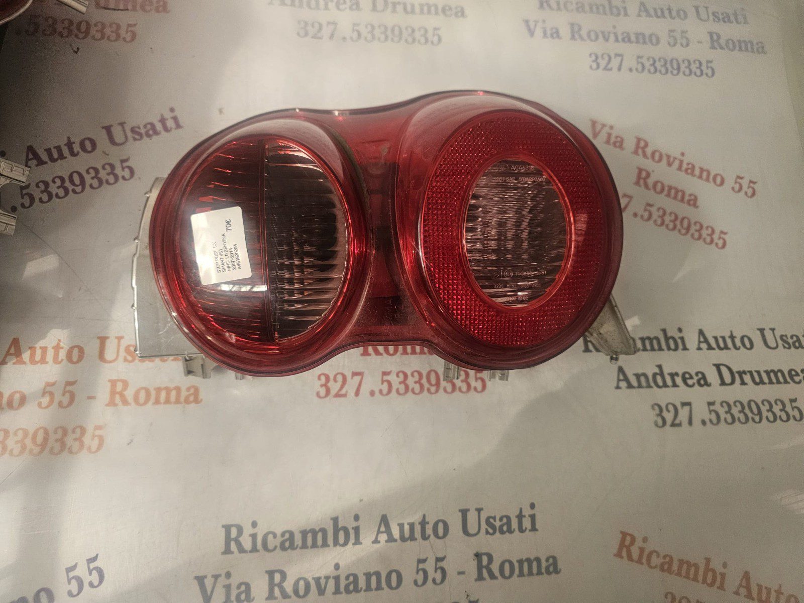 STOP POSTERIORE DX SMART 451 MHD 2007-2014 A4518200264