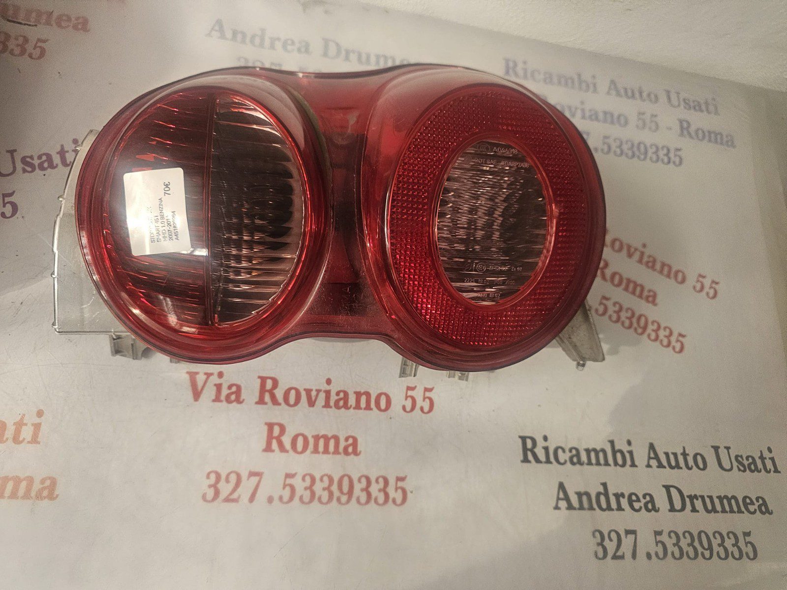 STOP POSTERIORE DX SMART 451 MHD 2007-2014 A4518200264 - immagine 2