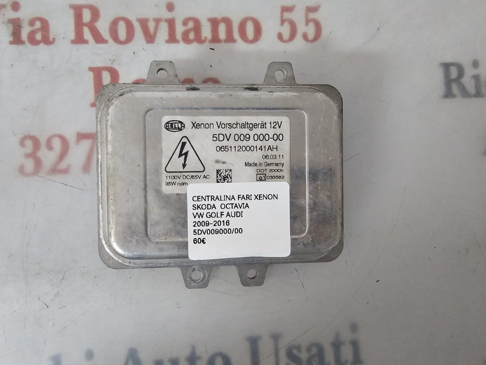 CENTRALINA FARI XENON SKODA OCTAVIA /VW GOLF/AUDI 5DV009000-00 DALL 2009-2016 - immagine 2