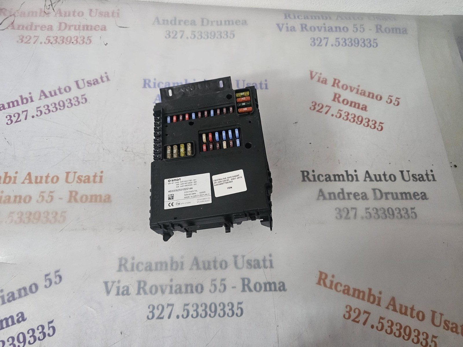 CENTRALINA SAM SMART 451 800 DIESEL 2007-2015 A4519007700/001 CONTINENTAL - immagine 7